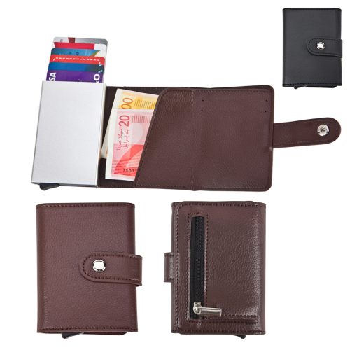 ארנק לכרטיסי אשראי וכסף עם מנגנון שליפת כרטיסים - סלטיק