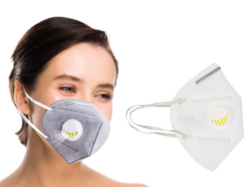 מסכת הגנה KN95 לפנים נגד חיידקים ווירוסים - מדיקה