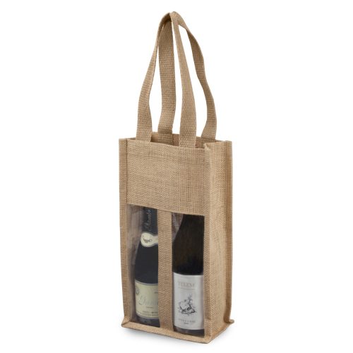 תיק יוטה לבקבוקי יין  – לוטם