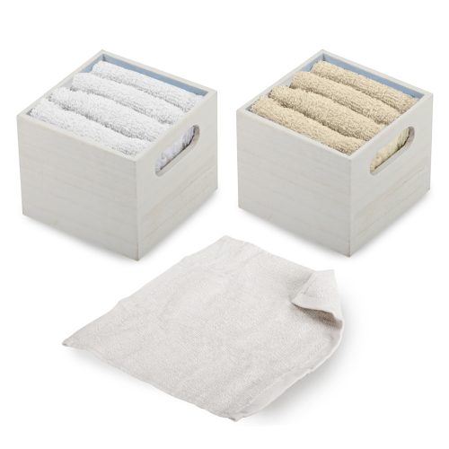 סט 4 מגבות ידיים במארז עץ מהודר - וולור