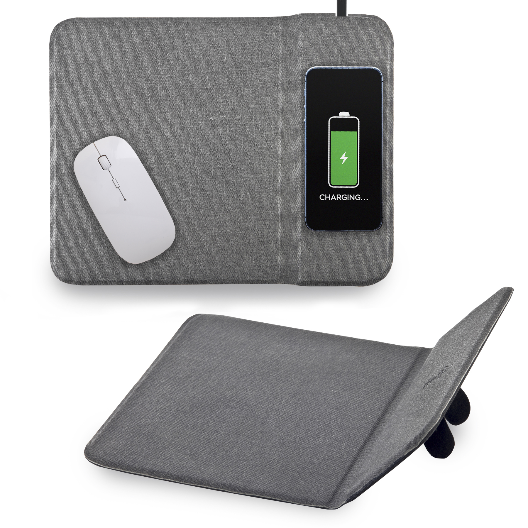 משטח שולחני לעכבר מחשב, מטען אלחוטי מהיר 15W - אפיק
