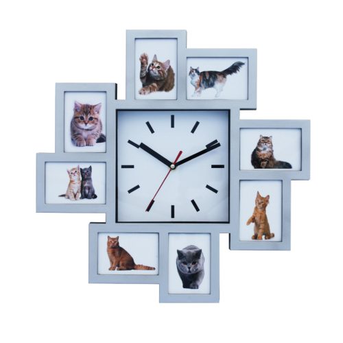 שעון קיר עם מסגרות לתמונות - בזל