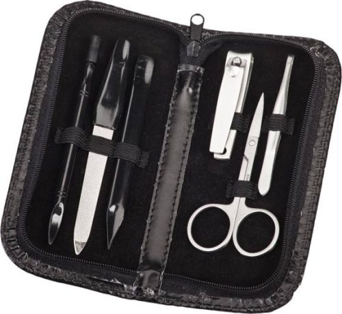 סט מניקור וסט מברשות איפור בנרתיק בד - נטלי