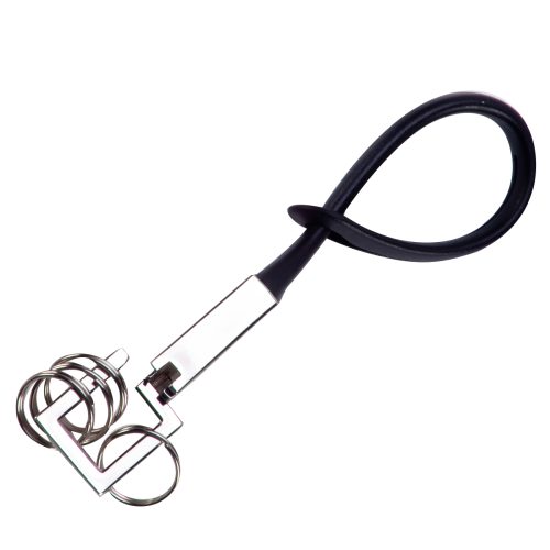 מחזיק מפתחות ממתכת עם 4 טבעות - בריקס