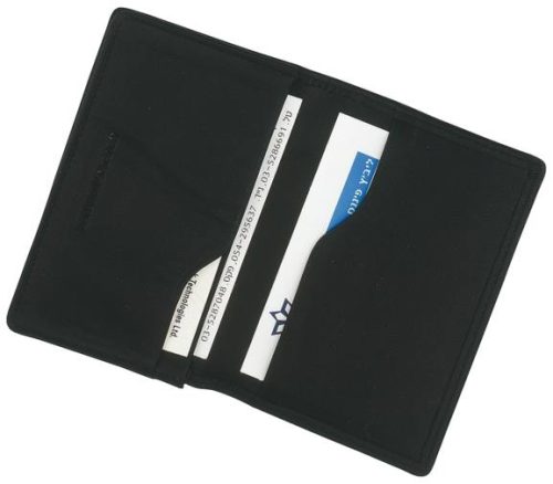 ארנק עור איטלקי לכרטיסי ביקור - עלית