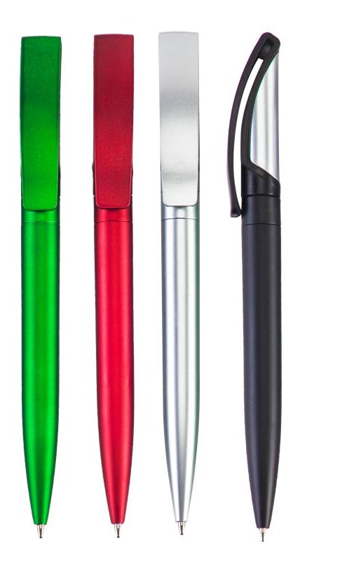 עט כדורי מנגנון סיבוב  גוף פלסטיק - אורטל