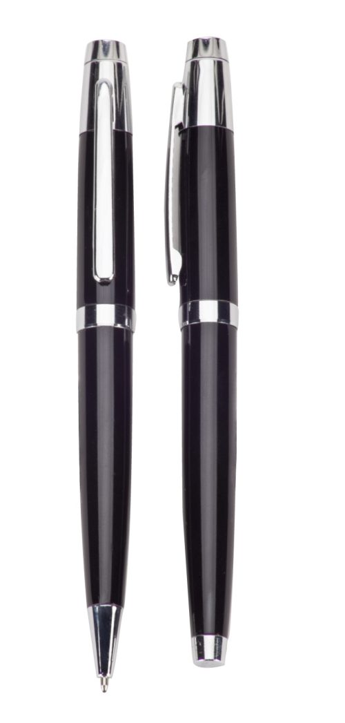 סט עט כדורי ורולר, גוף מתכת - סט אלגריס