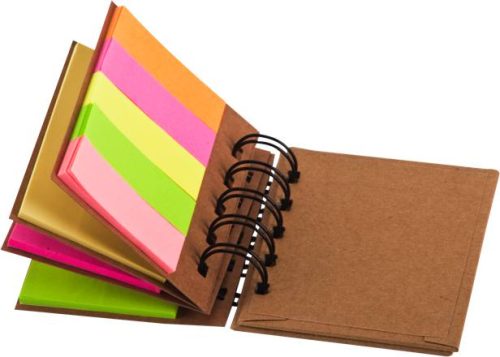 פנקס ספירלה עם ניירות ממו ודיגלונים - קפאוס